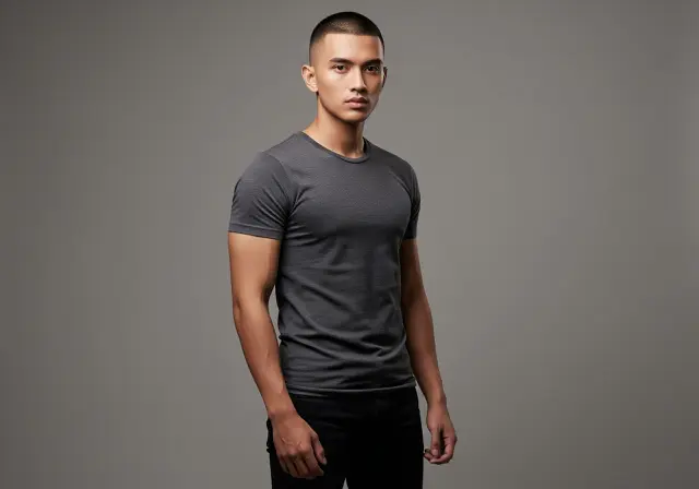 Buzz Cut dengan Fade/Potongan Rambut Diamond Face (Sumber: gemini.com)