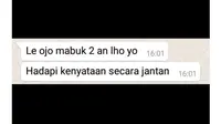 6 Chat Ibu Beri Nasihat ke Anak Ini Bikin Senyum Lebar (sumber: Twitter/penyeranta)