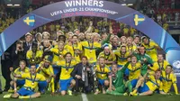 Swedia U-21 vs Portugal U-21 (AFP/JOE KLAMAR)