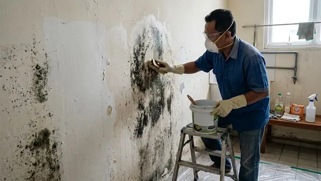 Cara Menghilangkan Jamur di Tembok/AI Generated