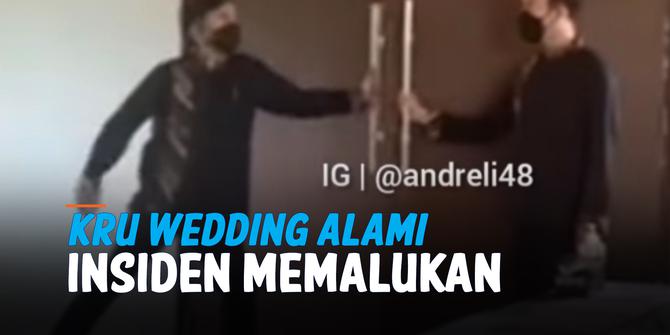 VIDEO: Malu Banget! Gagang Pintu Copot Saat Kru Wedding Coba Sambut Pengantin