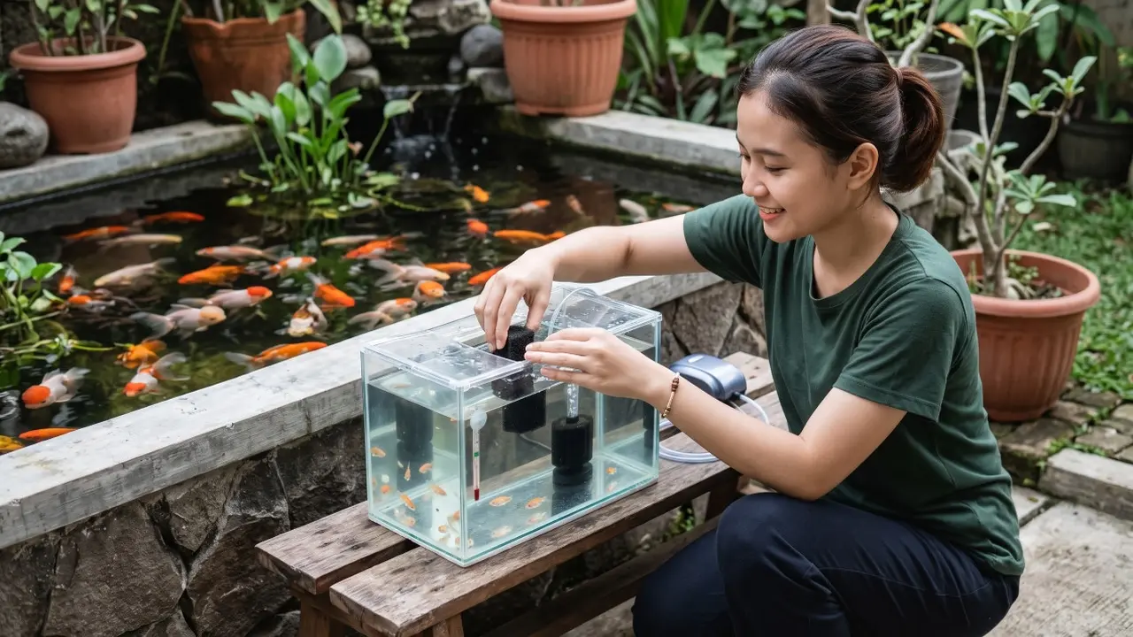 Cara Membuat Tempat Karantina Ikan Koki Anakan