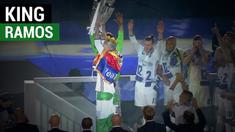 Berita video Sergio Ramos bak raja Spanyol di perayaan juara Liga Champions 2016-2017 Real Madrid di Santiago Bernabeu, Madrid.