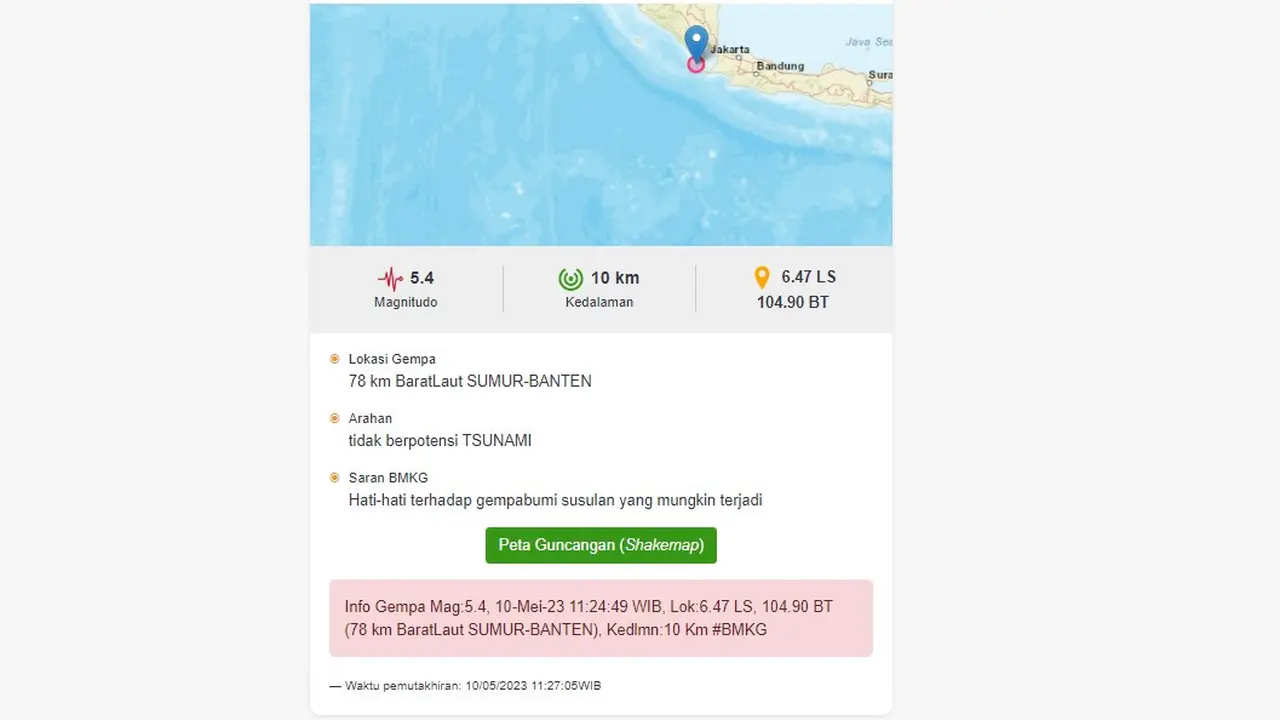 Gempa Banten