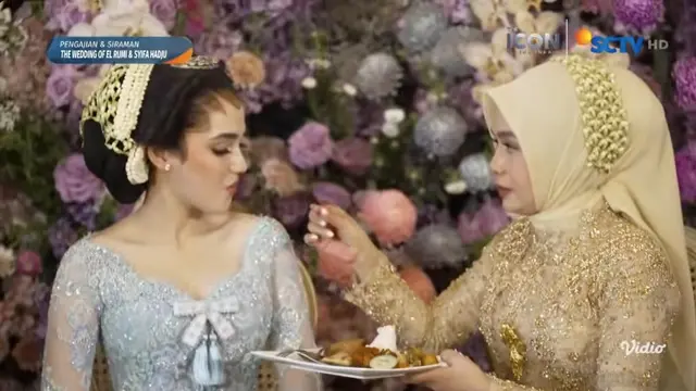 Syifa Hadju dalam momen dulang pungkasan. (Foto: Dok. SCTV)