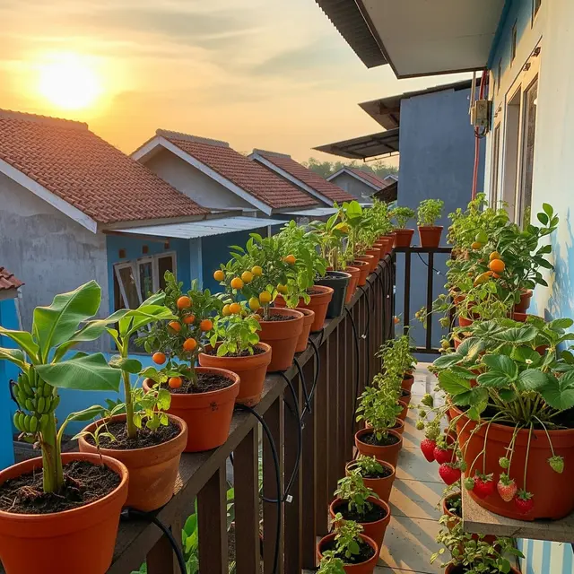 9 Inspirasi Edible Garden Buah Mini di Teras Sempit, Lahan Terbatas Jadi Kebun