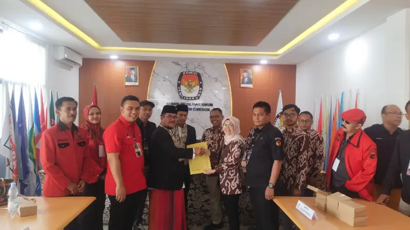 Daftar ke KPU Kabupaten Cirebon, Pasangan Imron-Agus Kurniawan Bawa Konsep Samina Wa Athona