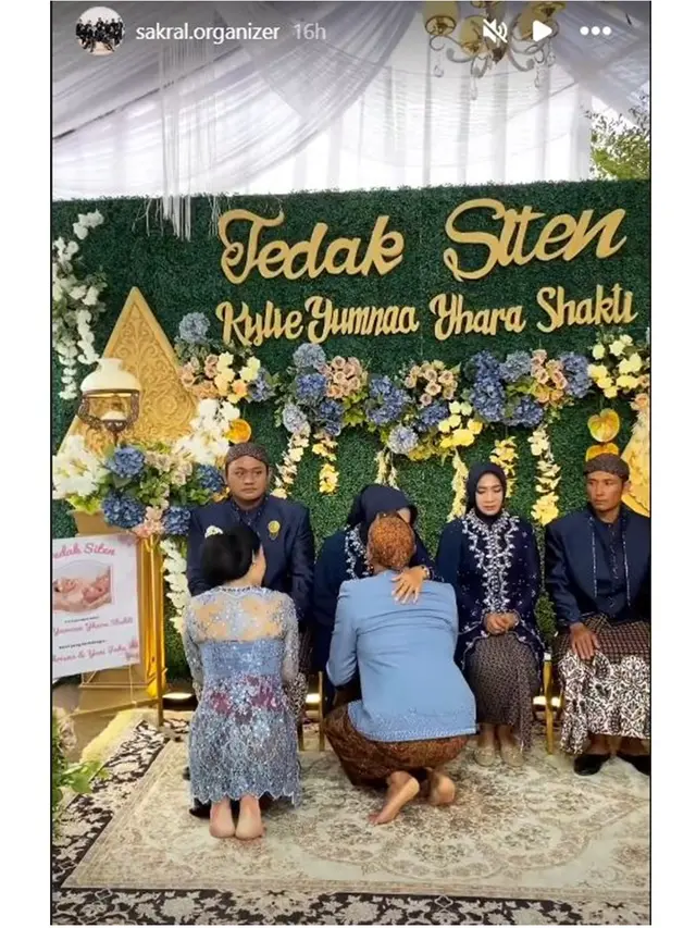 7 Potret Tedak Siten Anak Yeni Inka yang Kental Adat Jawa, Ungkap Wajah Buah Hati
