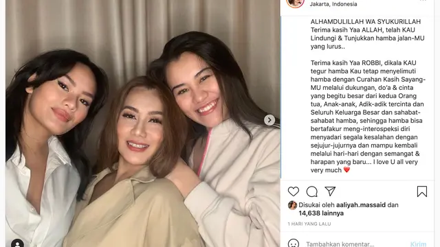 Unggahan Reza Artamevia. (Foto: Rio Motret, dari Instagram @rezaartameviaofficial)