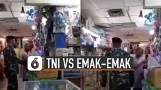 Beredar video petugas anggota TNI sedang mengingatkan emak-emak untuk menggunakan masker yang baik dan benar. Tetapi emak-emak itu tidak terima saat diingatkan.
