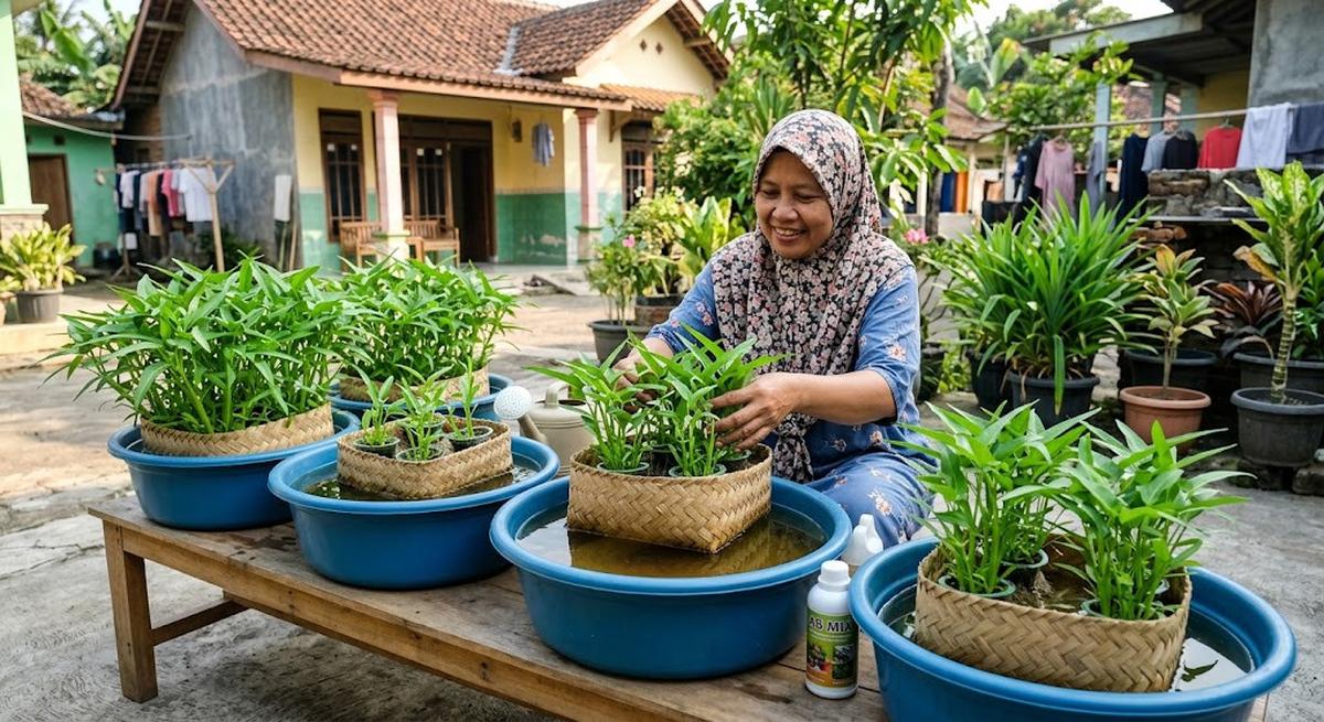 9 Cara Menanam Kangkung Hidroponik Tanpa Listrik, Praktis Dilakukan di Rumah