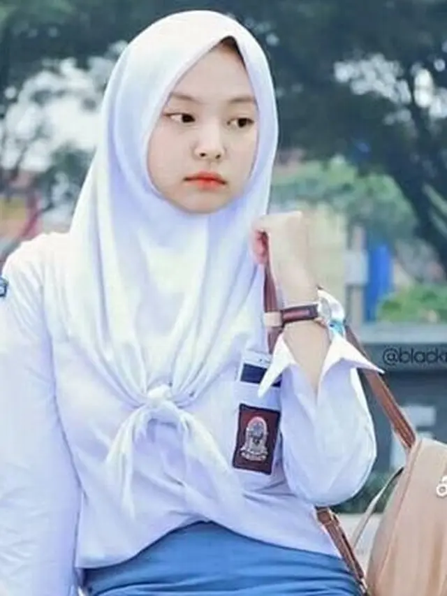 6 Editan Foto Jennie Blackpink Berhijab, Netizen: Anak Pesantren Nih