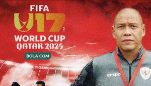 Pelatih Timnas Indonesia U-17, Nova Arianto, Piala Dunia U-17 2025. (Bola.com/Wiwig Prayugi)