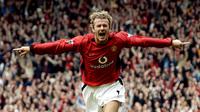 David Beckham (37,5 juta euro) - David Beckham dilepas Manchester United ke Real Madrid pada awal musim 2003-2004 dengan harga transfer 37,5 juta euro. (AFP/Paul Barker)