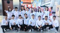 Tim bulutangkis Indonesia yang berangkat ke Qingdao untuk mengikuti Badminton Asia Mixed Team Championship 2025, Sabtu (8/2/2025). (dok. PBSI)