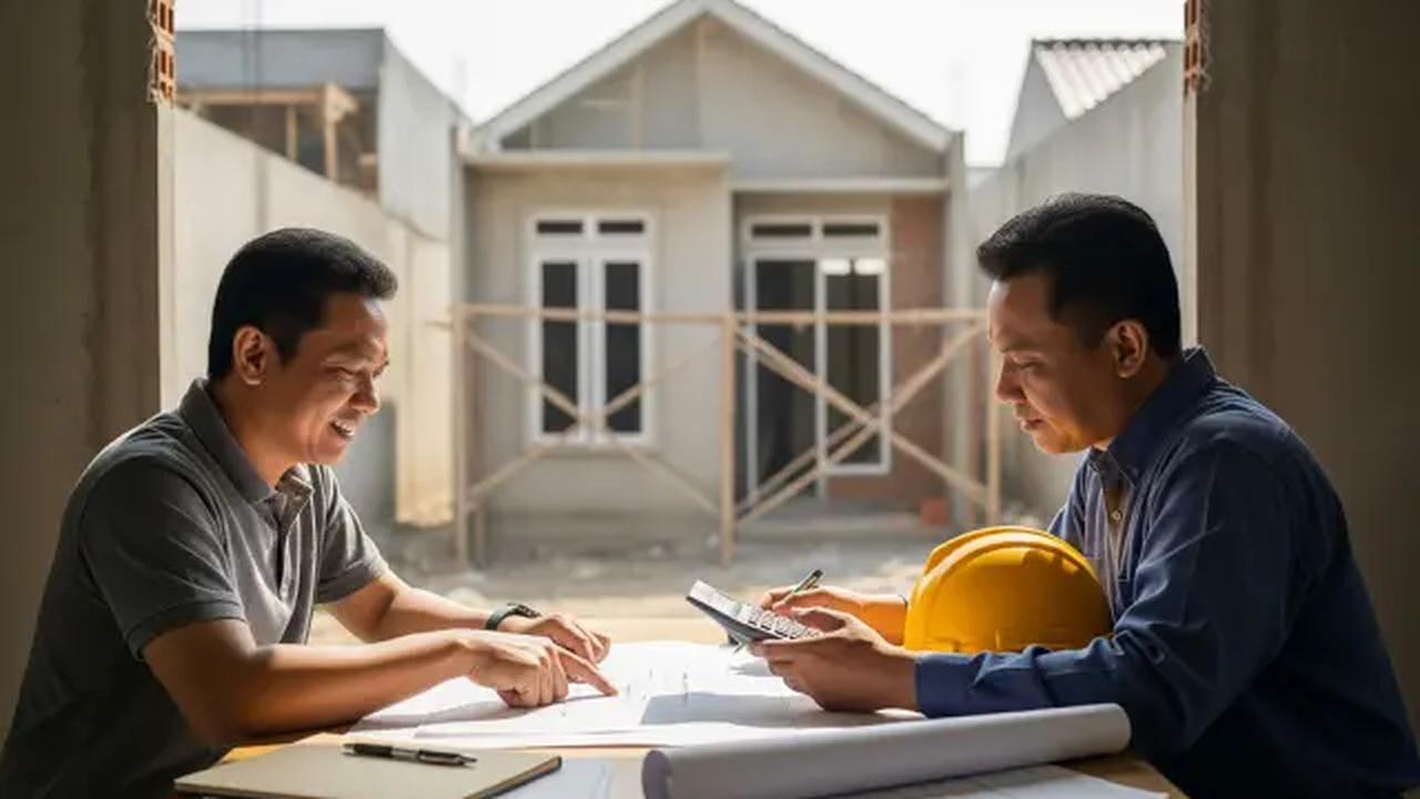 Perencanaan RAB dan Kontrak Borongan yang Ketat/Desain Rumah Budget di Bawah Rp 200 Juta Ada Garasi (Sumber: gemini.com)