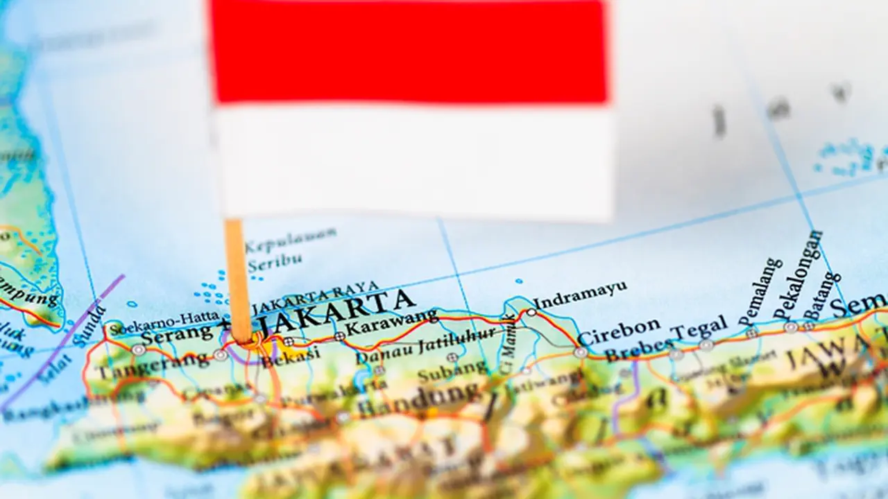 Foto peta Indonesia