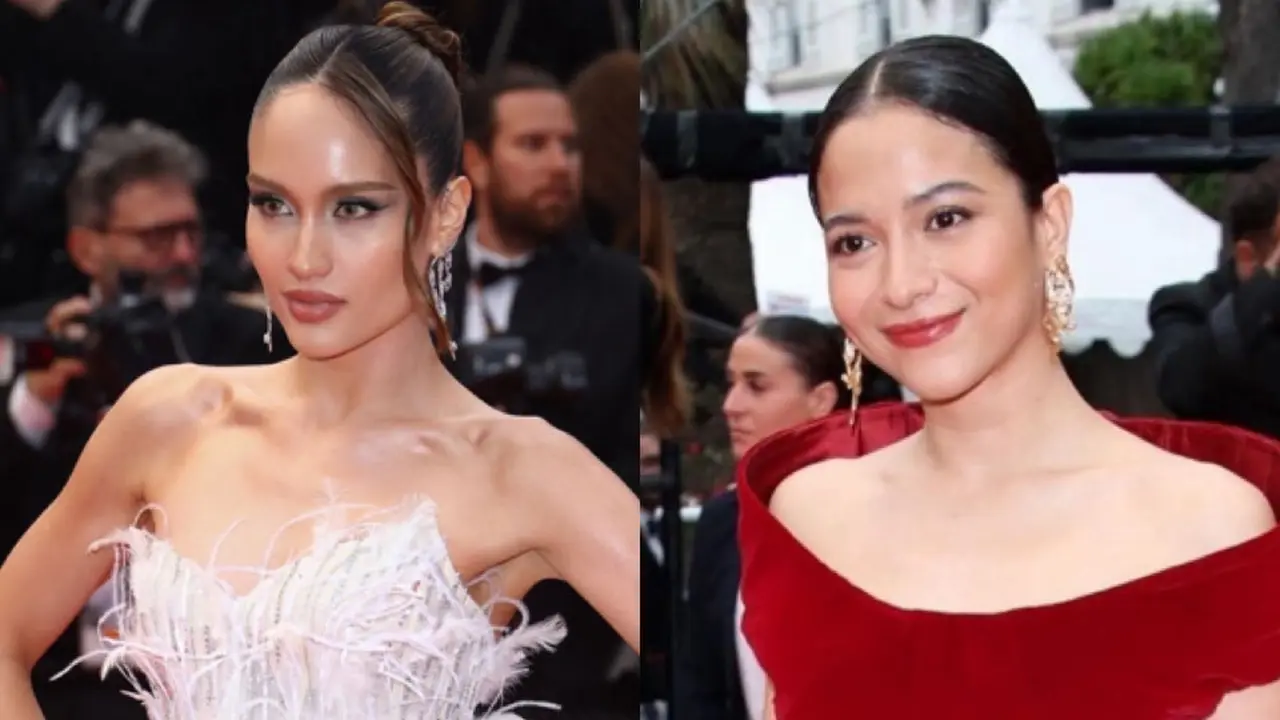 Cinta Laura dan Putri Marino di Red Carpet Festival Film Cannes 2024