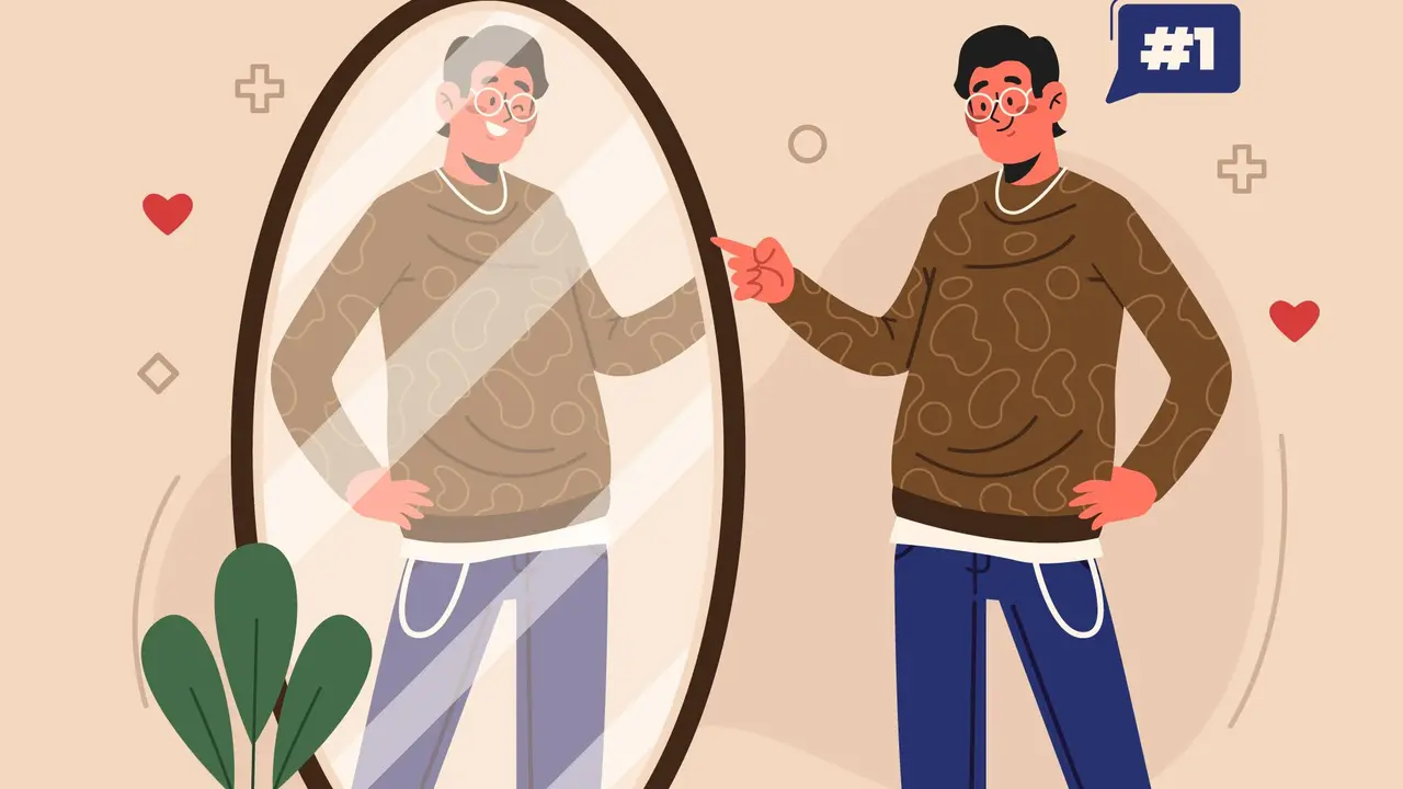 Ilustrasi memuji diri sendiri