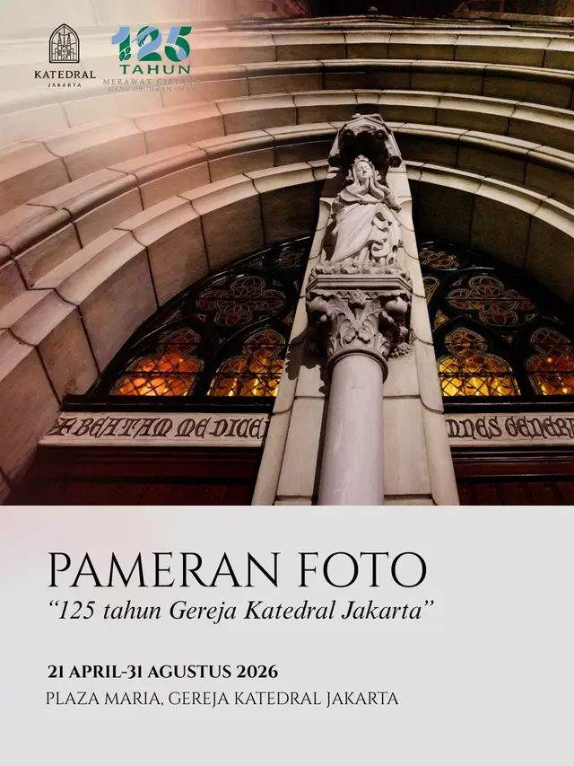 Pameran Foto 125 Tahun Gereja Katedral Jakarta (Foto: Instagram @katedraljakarta)