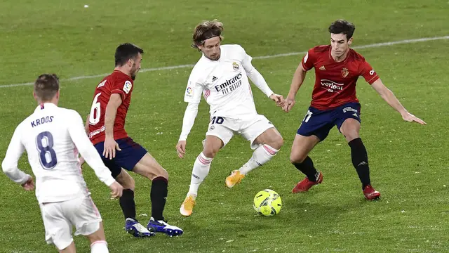 Foto Liga Spanyol: Tertahan di Markas Osasuna, Real Madrid Gagal Puncaki La Liga