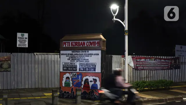 Jakarta Malam Hari Saat Pemberlakuan PSBB