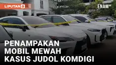 Belasan Mobil Mewah Disita Polisi dari Kasus Judi Online Komdigi