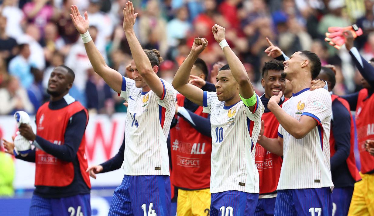 Gol bunuh diri Jan Vertonghen mengantar Prancis melaju ke perempat final Euro 2024. (FRANCK FIFE/AFP)