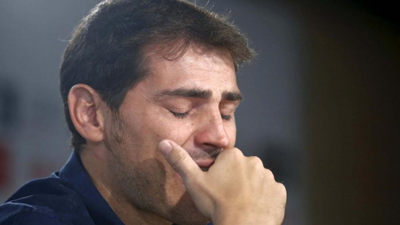 Tangis haru Iker Casillas saat ucap perpisahan untuk Real Madrid