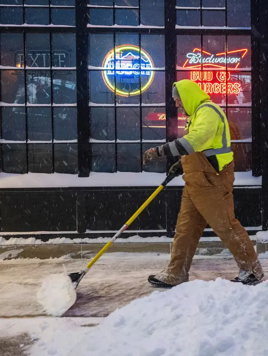 Layanan Cuaca Nasional melaporkan suhu tertinggi tidak akan naik di atas 0F (-18C) derajat di seluruh Montana dan North Dakota. (Jim WATSON/AFP)