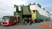 Bus Transjakarta Baru, Merapat di Tanjung Priok