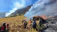 Kebakaran Bromo Belum Padam, Lahan Terbakar Capai 10 Hektare