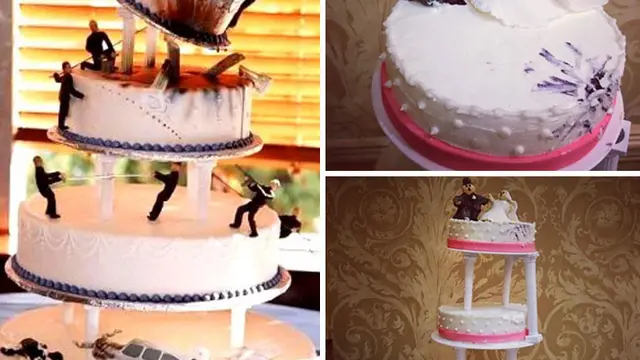 Kue Pernikahan Ini Bikin Geleng Kepala. (Sumber: boredpanda)