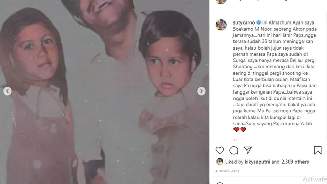 Soekarno M Noor - Suti Karno (Foto: Instagram/@sutykarno)