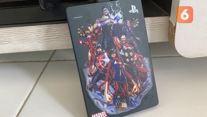 Seagate Game Drive PS4 2TB Marvel's Avengers tidak berisik dan tawarkan kapasitas lega. (Liputan6.com/ Yuslianson)