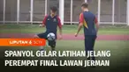 Spanyol menggelar latihan ringan menjelang pertandingan melawan Jerman pada babak perempat final Piala Dunia U-17.