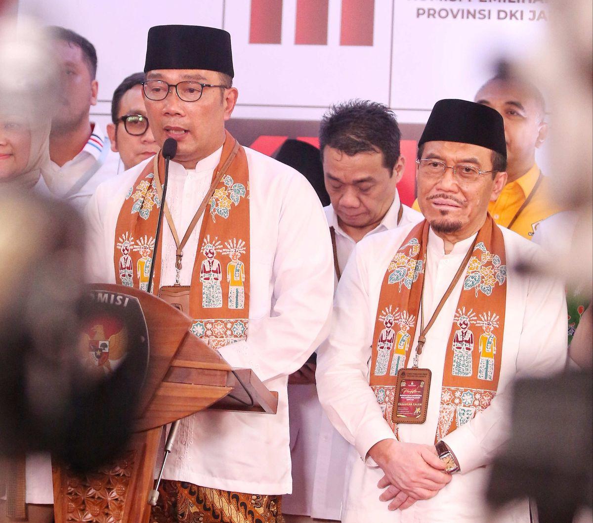RK menyatakan, singkatan yang akan mereka pakai adalah Ridho alias Ridwan Kamil-Suswono.&nbsp;Foto: Liputan6.com/Angga Yuniar<br>