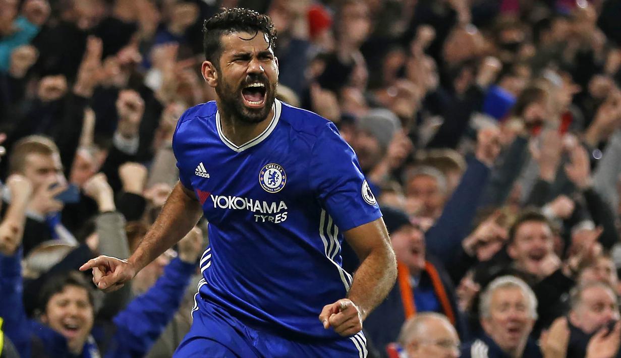 1. Diego Costa (Chelsea) - 14 Gol. (AFP/Ian Kington)