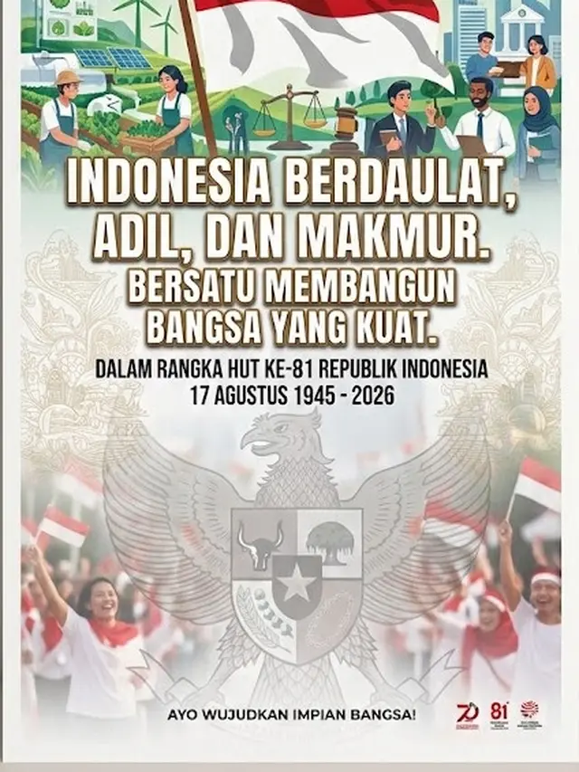 Ilustrasi Poster HUT RI/AI Generated