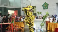 Festival Barongsai di Kemenag jelang HAB 2023. (Foto: Liputan6.com/Kemenag)