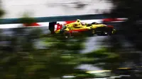Pebalap Pertamina Campos Racing, Sean Gelael, melahap 26 lap dalam Sprint Race GP2 Spanyol di Sirkuit Catalunya, Spanyol, Minggu (15/5/2016). (gp2series.com)