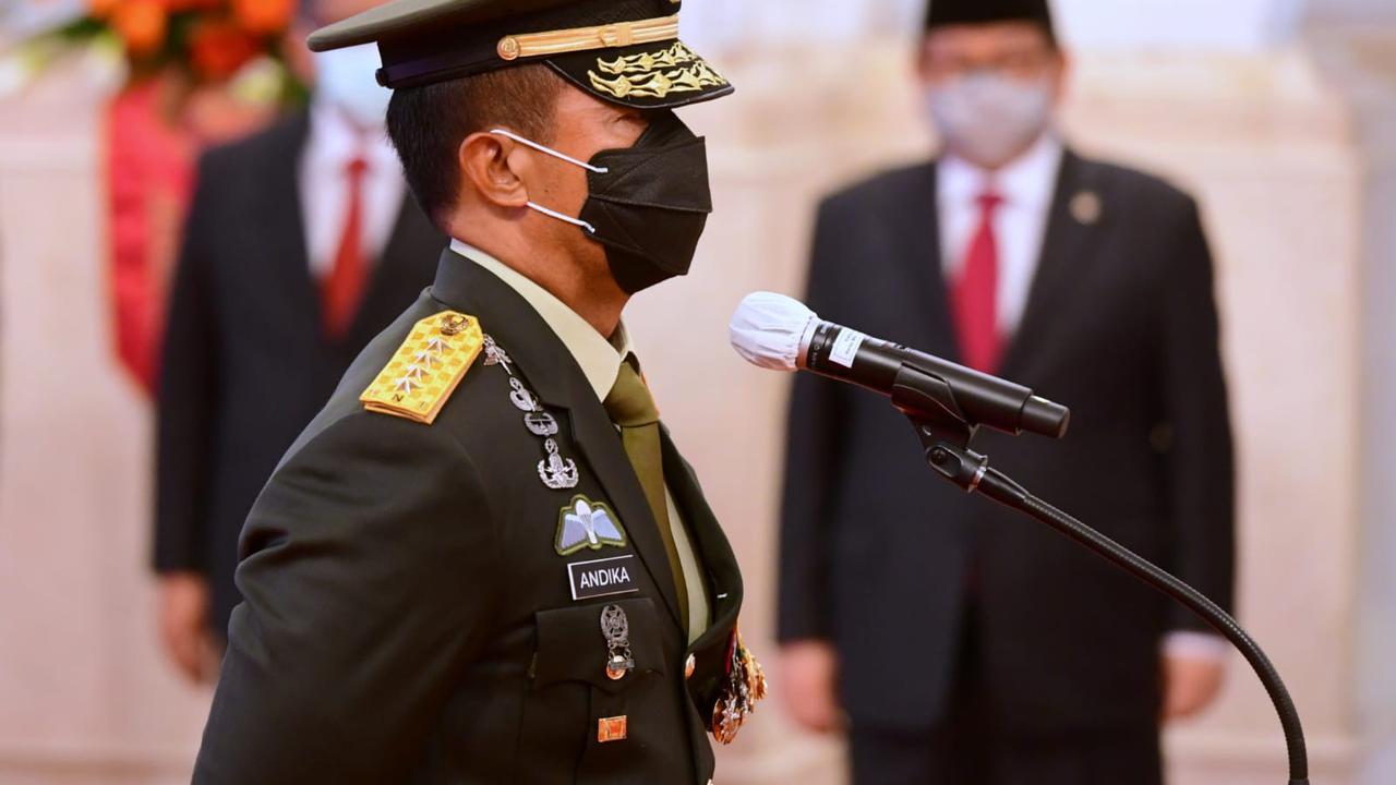 Jokowi Lantik Jenderal Andika Perkasa Sebagai Panglima TNI