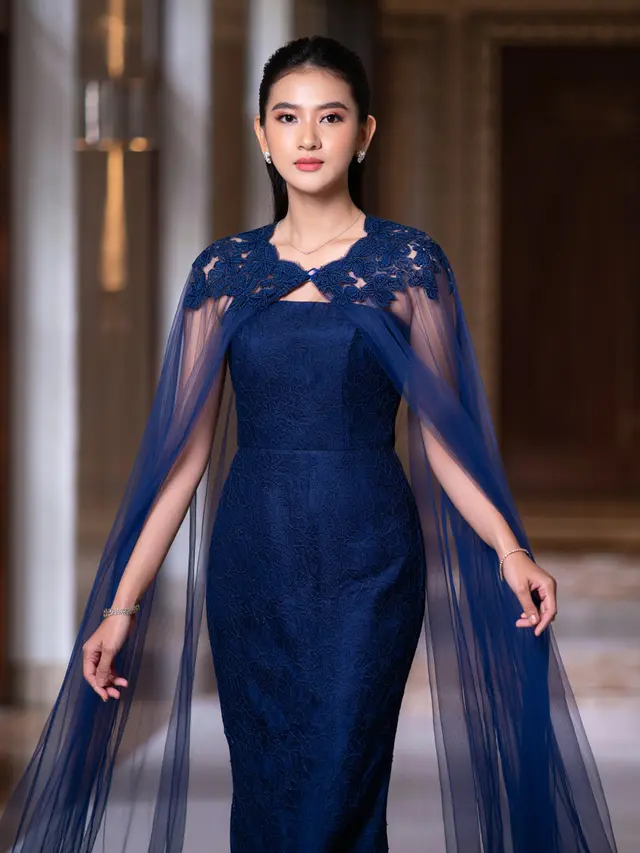 Long Dress Brokat untuk Pesta Pernikahan