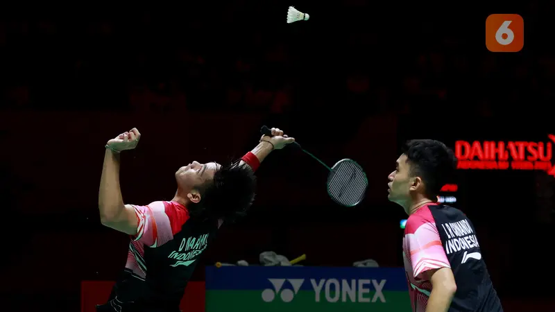 Foto: Leo Rolly Carnando/ Daniel Marthin Juara, Indonesia Pastikan Dua Gelar di Indonesia Masters 2023