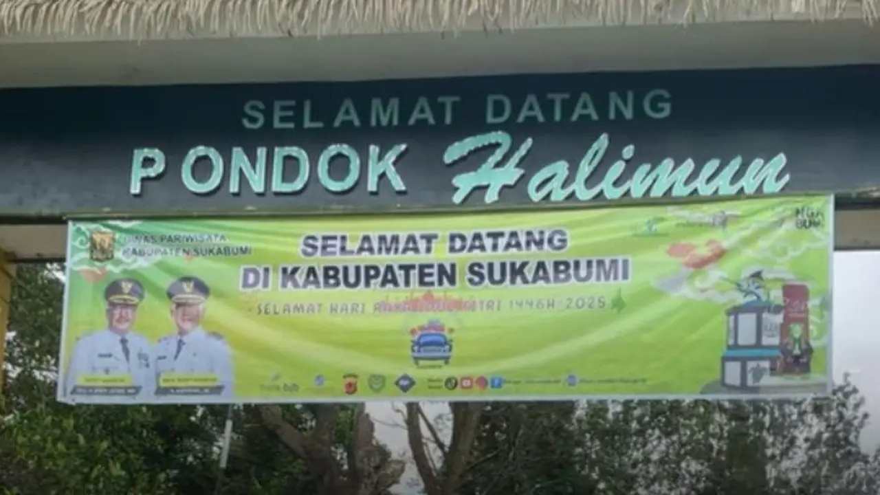 Gerbang masuk kawasan wisata alam Pondok Halimun Sukabumi. (Liputan6.com/Istimewa).