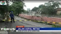 Penanganan sementara telah dilakukan warga setempat hingga menunggu perbaikan dari dinas terkait.