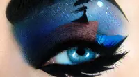 Tal Peleg, make-up artis ini menggunakan kelopak mata sebagai kanvas melukisnya. 