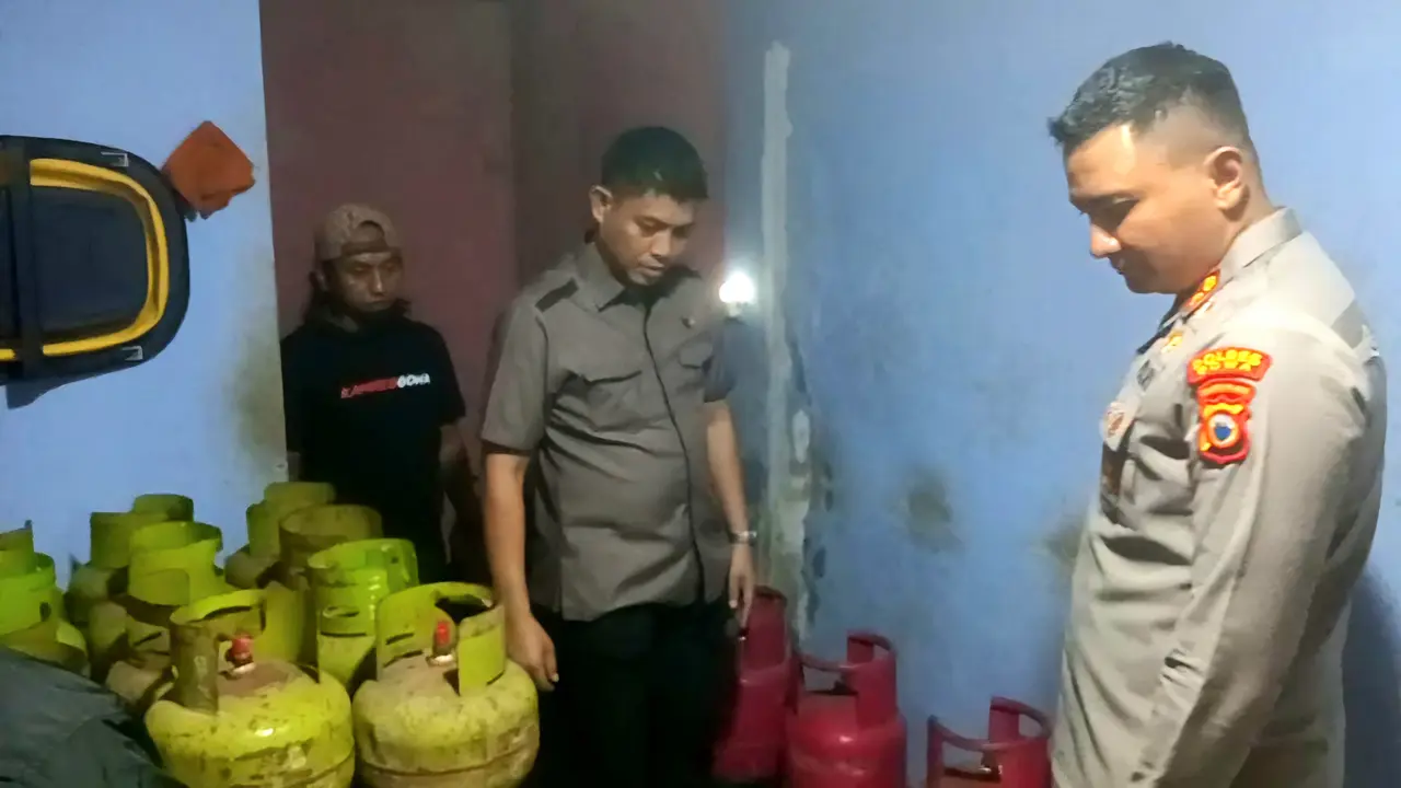 Polisi gerebek lokasi pengoplosan Elpiji di Gowa