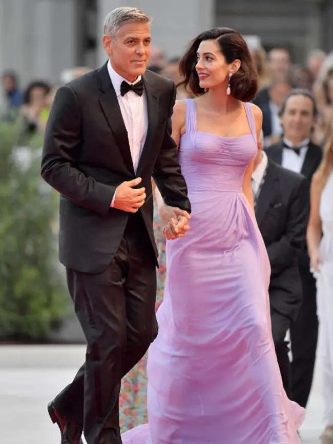 George Clooney dan Amal Alamuddin. (AFP/Tiziana Fabi)