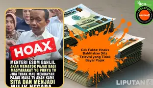 Cek Fakta: Hoaks Bahlil akan Sita Televisi yang Tidak Bayar Pajak